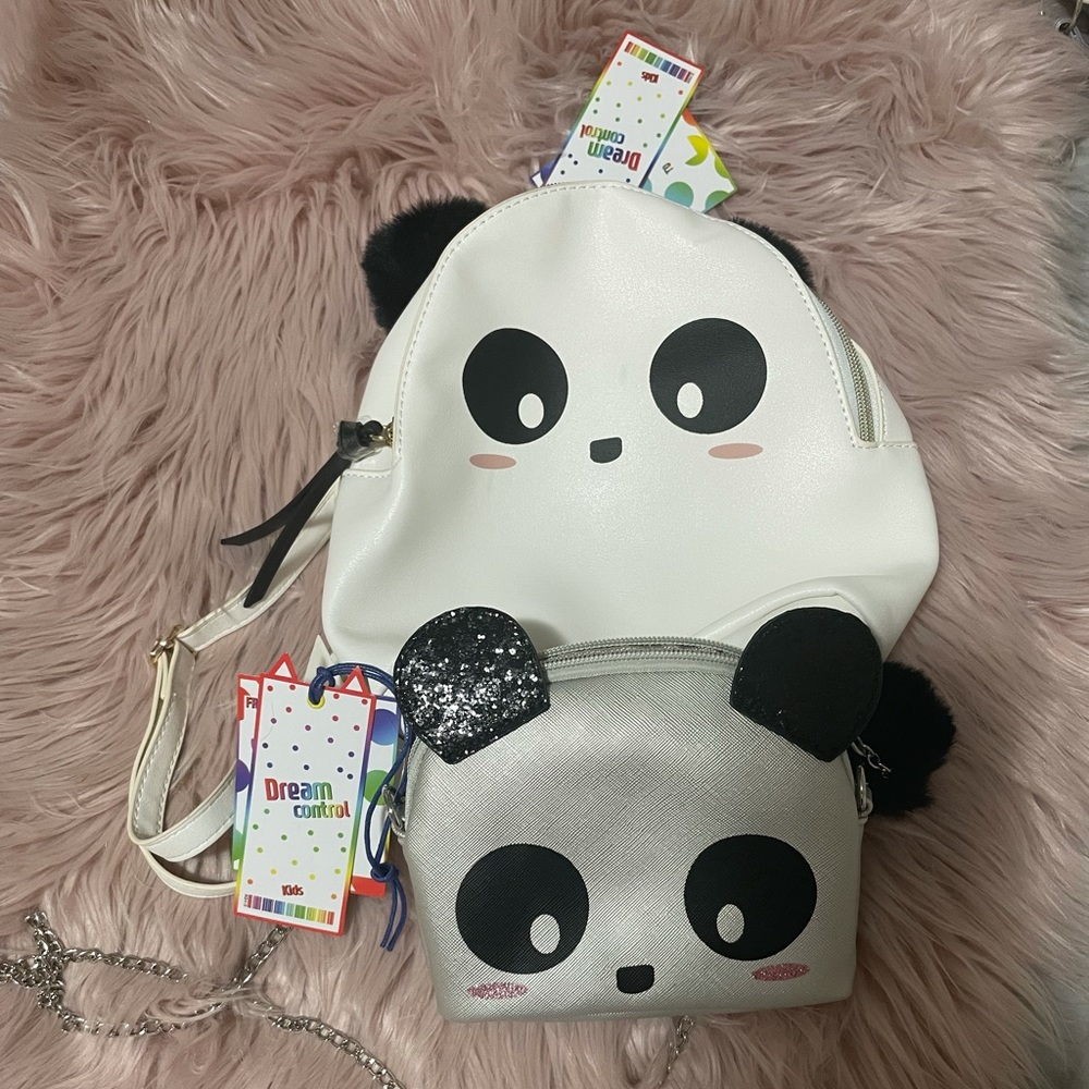 Brand New! 🐼✨DREAM CONTROL✨🐼 Panda Mini Backpack & Crossbody. 🤍COLLECTORS🤍